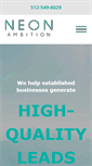 Mobile Screenshot of neonambition.com